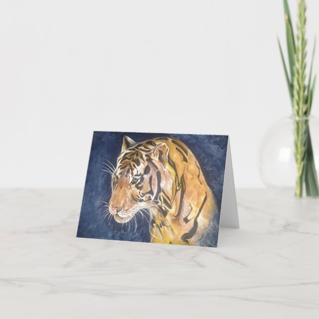 Carte de voeux Tiger (Devant)