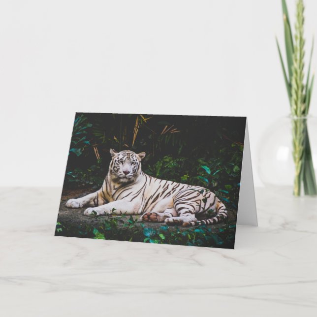 Carte de voeux Tiger (Devant)