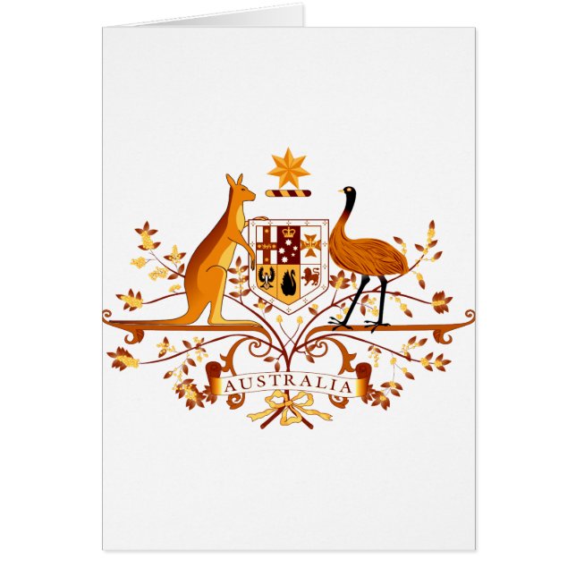 Carte de voeux Tinted Australia COA (Devant)