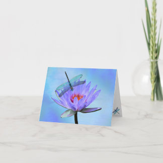 Carte de vœux toutes occasions Dragonfly vierge