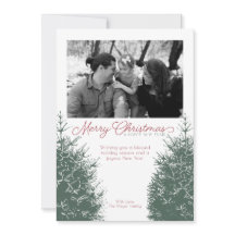 Carte de vœux traditionnelle pour Noël et le Nouve