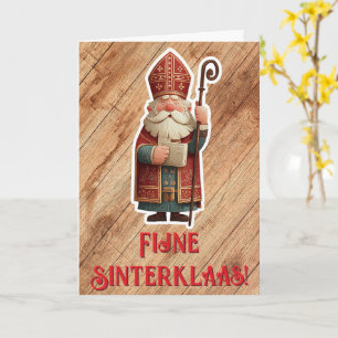 Carte de vœux traditionnelle Sinterklaas avec Sain
