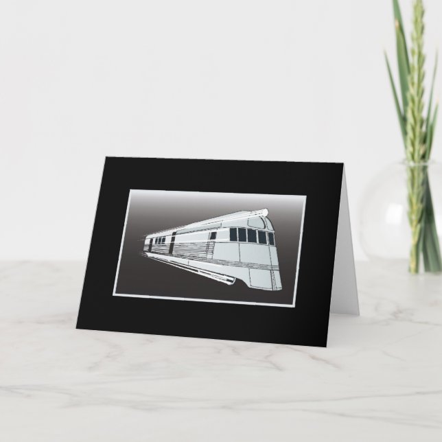 Carte de voeux Train-Retraite (Devant)