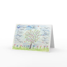 Carte de voeux Tree Israel