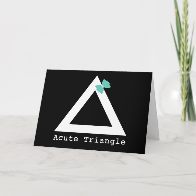 Carte de voeux Triangle Aigu (Devant)