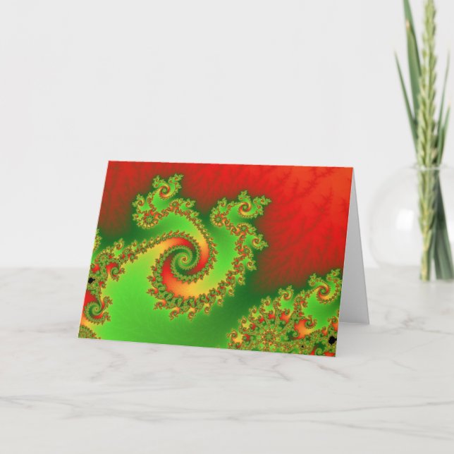 Carte de voeux triple de pirouette de Noël (Devant)