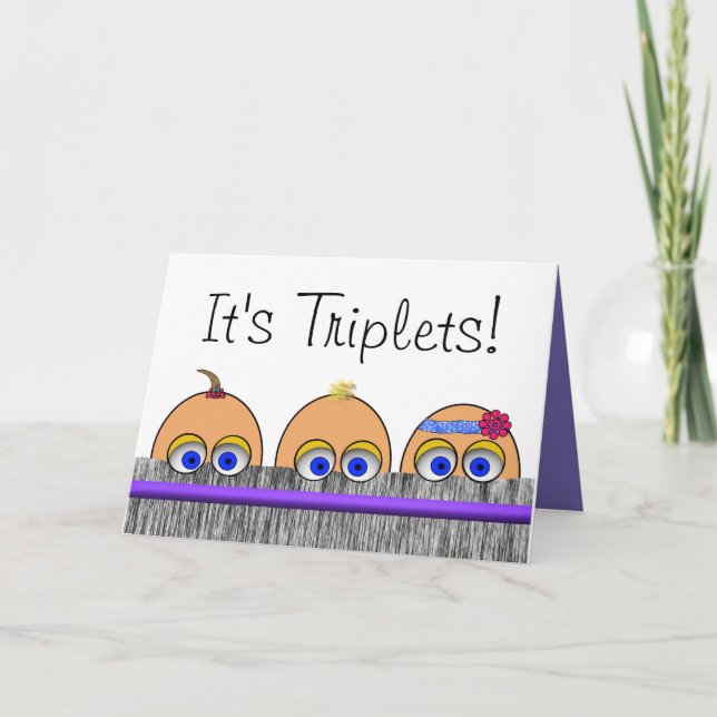 Carte de voeux Triplet (Devant)