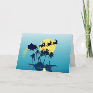 Carte de voeux tropicale de Noël