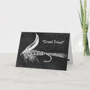 Carte de voeux "Truite brute"