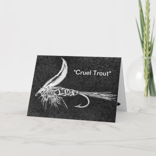 Carte de voeux "Truite brute" (Devant)