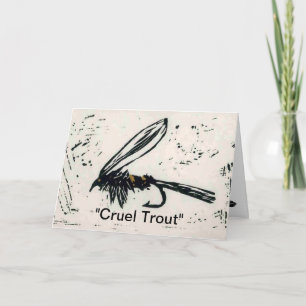 Carte de voeux "Truite brute"