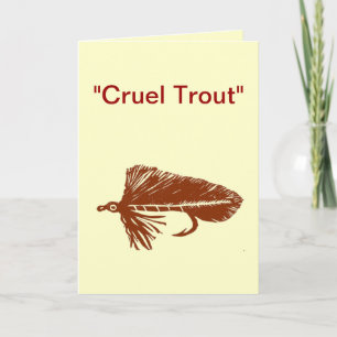 Carte de voeux "Truite brute" "Matuka Brown"