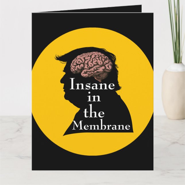 Carte de voeux Trump/fou (Devant)