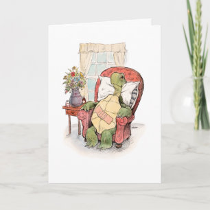 Carte de voeux Turtle "Get well soon"