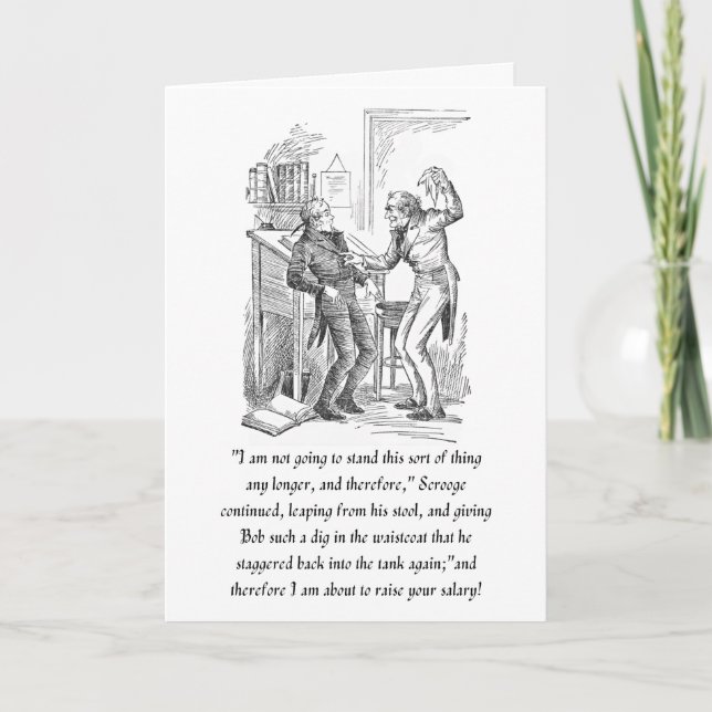 Carte de vœux Un chant de Noël (Devant)