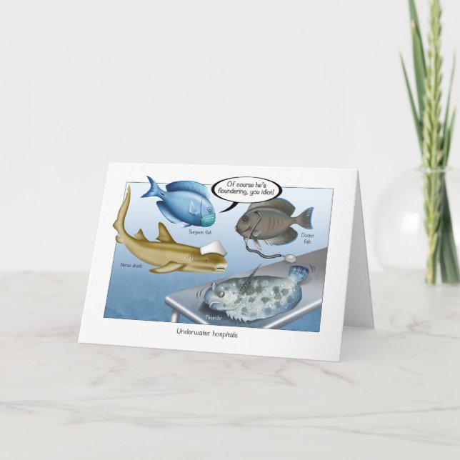 Carte de voeux Underwater Fish Hospital (Devant)
