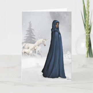 Carte de voeux Unicorn Keeper