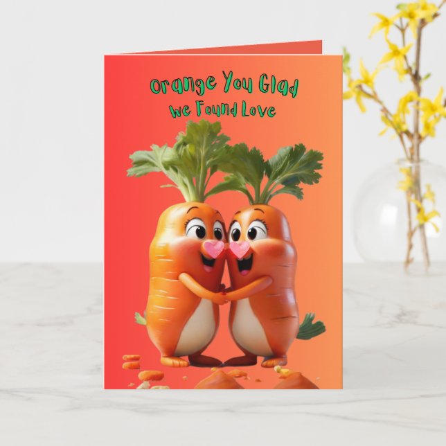Carte de voeux Vegan Valentine (Fleur jaune)