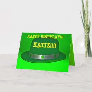 Carte de voeux VERTE de jour de St Patricks de