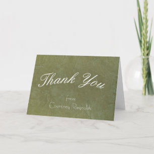Carte de voeux verte du Merci toscan