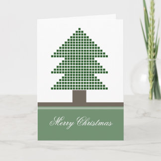 Carte de voeux verticale Arbres de Noël