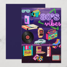 Carte de voeux Vibe des années 80