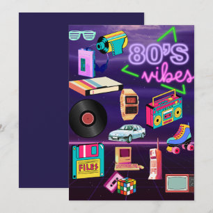 Carte de voeux Vibe des années 80