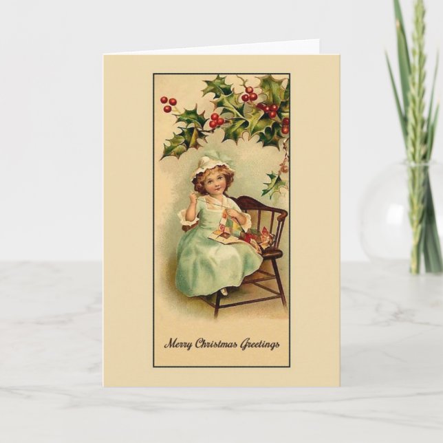 Carte de voeux Victorian Christmas Quilter (Devant)