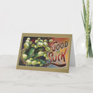Carte de voeux Victorian Good Luck