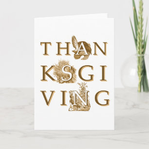 Carte de voeux Victorian Thanksgiving