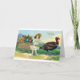 Carte de voeux Victorian Thanksgiving