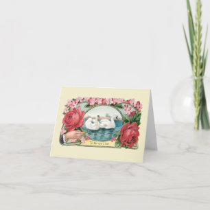 Carte de voeux Victorian Vintage Art