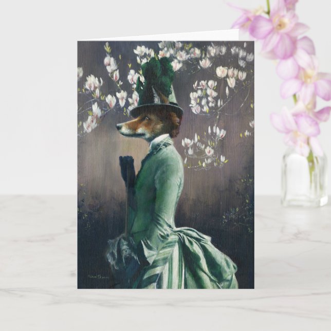 Carte de voeux Victorian Vixen (Orchidée)