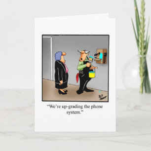 Carte de voeux vide Humor Business Office