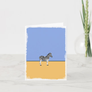 Carte de voeux vide Zebra