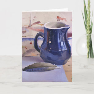 Carte de voeux vierge, art original de Sarah Sedwi