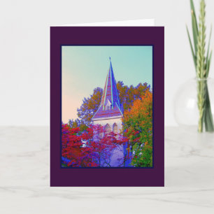 Carte de voeux vierge 'Autumn Steeple'