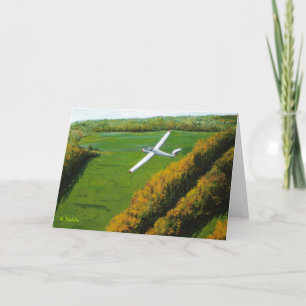 Carte de voeux vierge avec design "Solo Flight"...