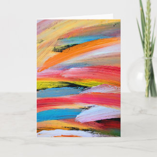 Carte de voeux vierge Brush Strokes