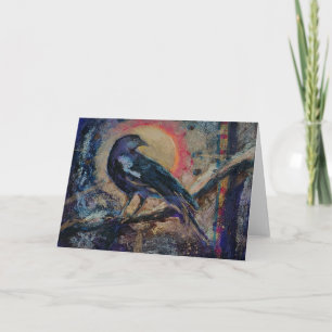 Carte de voeux vierge Corbeau Messenger