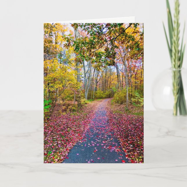 Carte de vœux vierge d'automne (Devant)