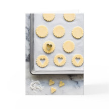 Carte de voeux vierge de biscuits