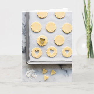 Carte de voeux vierge de biscuits