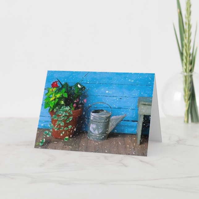 Carte de voeux vierge de la ferme (Devant)