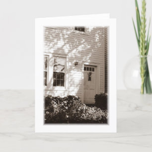 Carte de voeux vierge de la porte d'automne