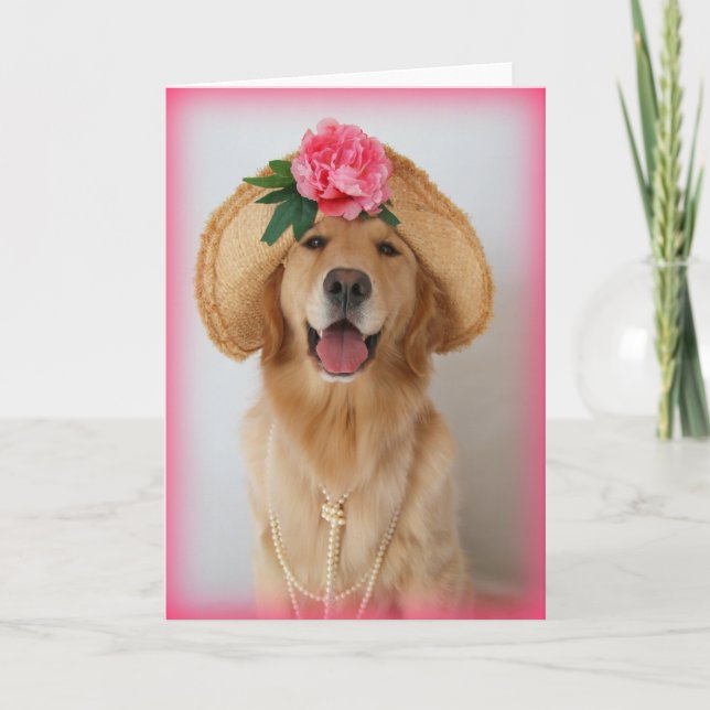Carte de voeux vierge de sourire douce de Maddi (Devant)
