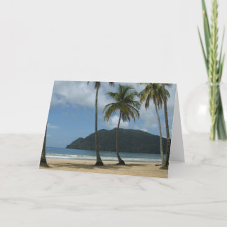 Carte de voeux vierge - évasion tropicale !