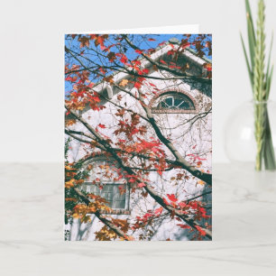 Carte de voeux vierge 'Feuilles d'automne avec cie