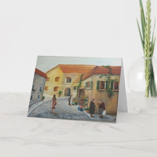 Carte de voeux vierge "In the Market" (Devant)