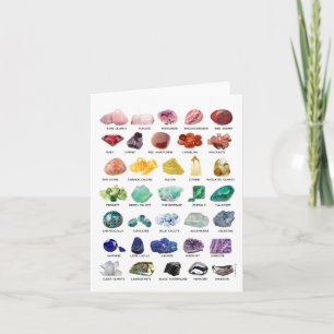 Carte de voeux vierge Rainbow Crystal Collection